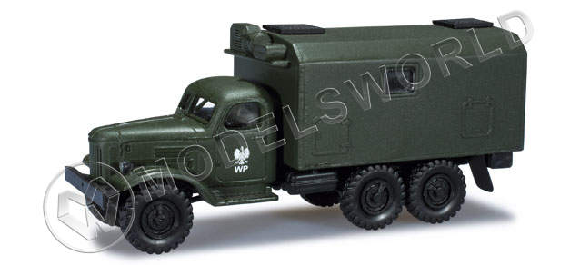 Модель автомобиля ZIL 157 box trailer "Польская Армия". H0 1:87 - фото 1