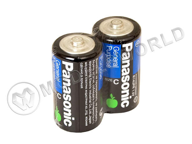 Батарейка Panasonic R-14, 2 шт - фото 1