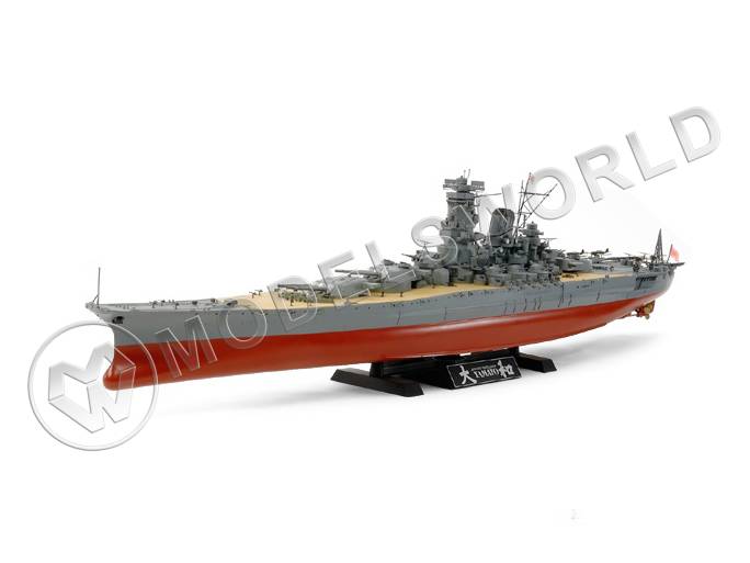 Склеиваемая пластиковая модель корабля Yamato. Масштаб 1:350 - фото 1