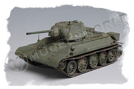 Склеиваемая пластиковая модель Советский танк T-34/76 (1943 г). Масштаб 1:48 - фото 1