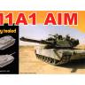 Склеиваемая пластиковая модель Американский танк M1A2 AIM. Масштаб 1:72