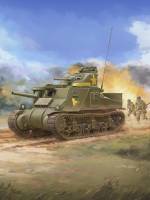 Склеиваемая пластиковая модель Американский средний танк M3A3. Масштаб 1:35