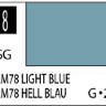 Краска на растворителе художественная MR.HOBBY C118 RLM78 LIGHT BLUE (Полу-глянцевая) 10мл.