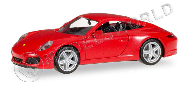 Модель автомобиля Porsche 911 Carrera 2 Coupé, красный. H0 1:87 - фото 1
