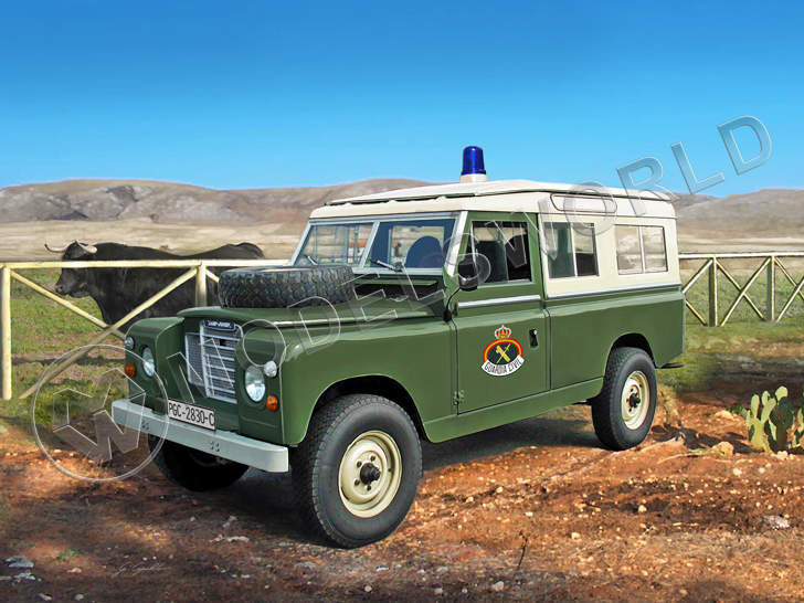 Склеиваемая пластиковая модель Автомобиль Land Rover серия III 109 "Guardia Civil". Масштаб 1:35 - фото 1