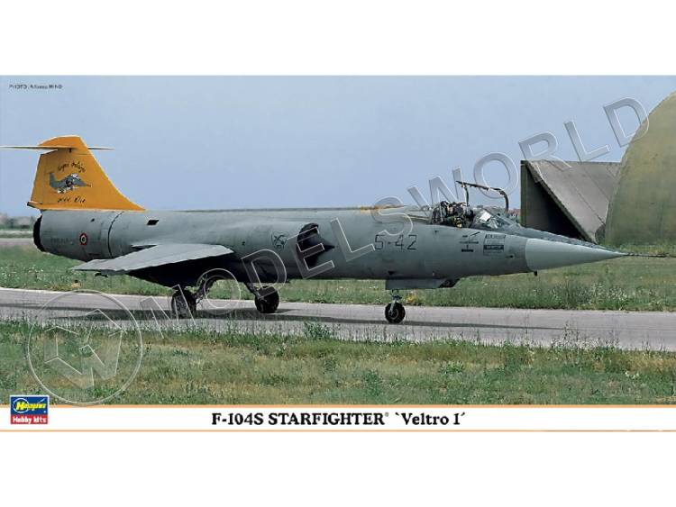 Склеиваемая пластиковая модель самолета F-104S Veltro 1. Масштаб 1:48 - фото 1