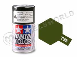 Краска-спрей Tamiya серия TS в баллонах по 100 мл. TS-5 Olive Drab (оливковый)