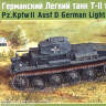 Склеиваемая пластиковая модель Немецкий танк Pz.Kpfw IID с фигурой. Масштаб 1:35