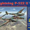 Склеиваемая пластиковая модель самолёта Lightning P-322 II. Масштаб 1:72