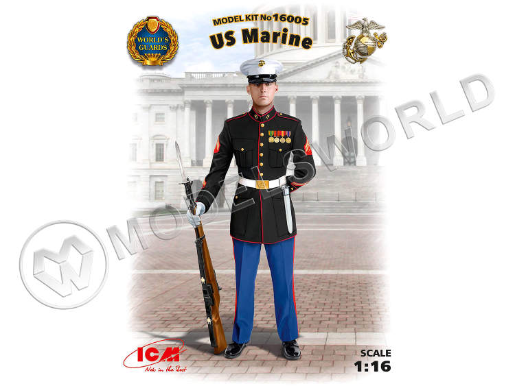 Фигура Сержант морской пехоты США. Масштаб 1:16 - фото 1