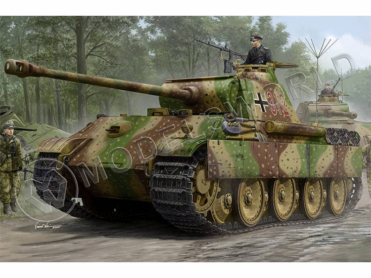 Склеиваемая пластиковая модель Немецкий танк Sd.Kfz.171 Panther Ausf.G (Early Version). Масштаб 1:35 - фото 1