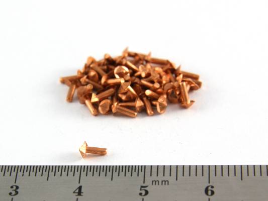 Гвоздь. Пирамидальная головка. Длинна 5,0 мм. Квадрат головки 2,0х2,0 мм. 50 шт.