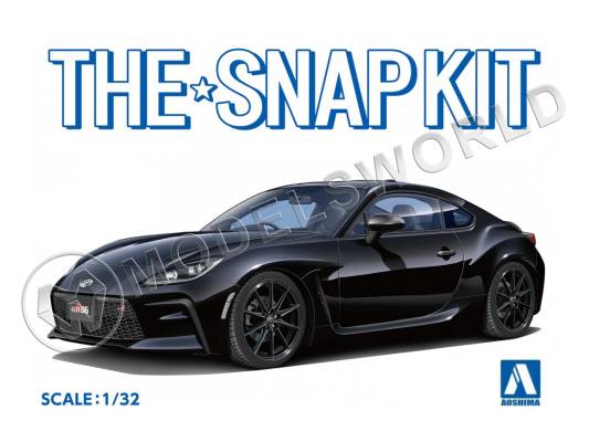 Склеиваемая пластиковая модель SNAPKIT Toyota GR-86 (Crystal Black Silica). Масштаб 1:32