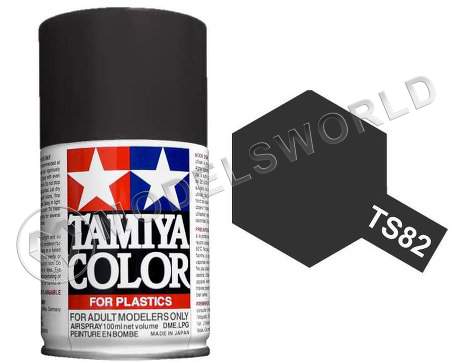 Краски-спрей Tamiya серия TS-82 Rubber Black - фото 1