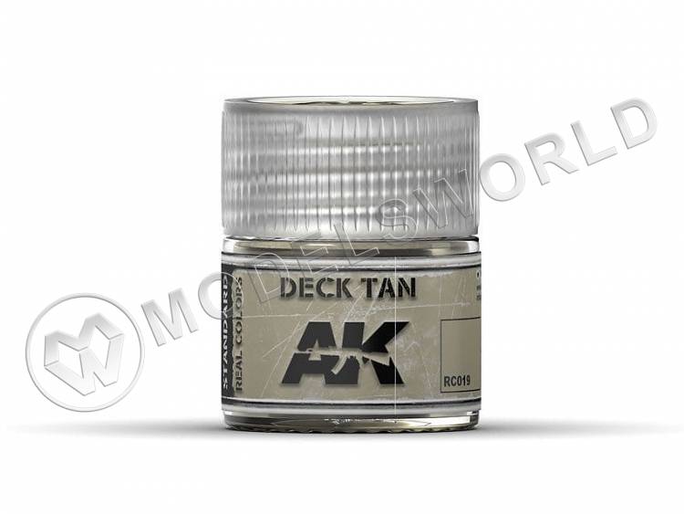 Акриловая лаковая краска AK Interactive Real Colors. Deck Tan. 10 мл - фото 1