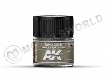 Акриловая лаковая краска AK Interactive Real Colors. MNO 2036 Smalt Khaki Avion. 10 мл