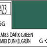 Краска водоразбавляемая художественная MR.HOBBY RLM83 DARK GREEN (Полу-глянцевая) 10мл.