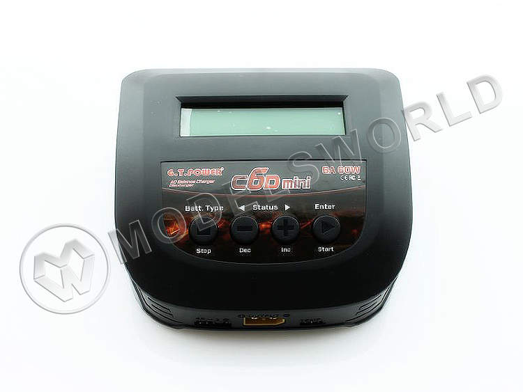 Универсальное зарядное устройство G.T.Power C6D Mini 60W, 220В, 6A - фото 1