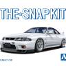 Склеиваемая пластиковая модель SNAPKIT Nissan Skyline GT-R -R33 Custom Wheel (White). Масштаб 1:32