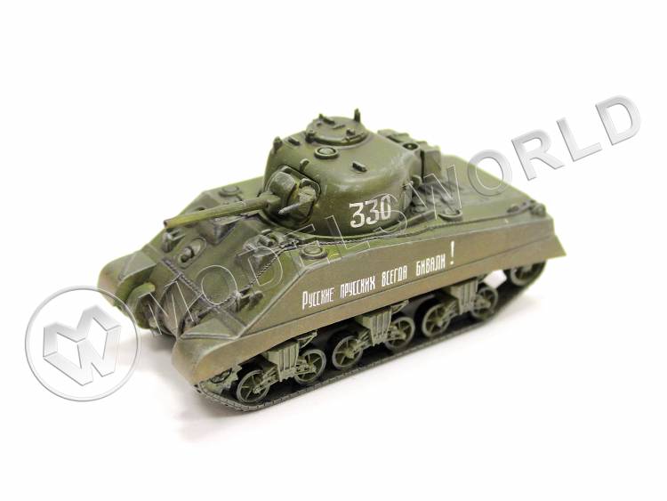 Готовая модель, американский танк Sherman в масштабе 1:72 - фото 1