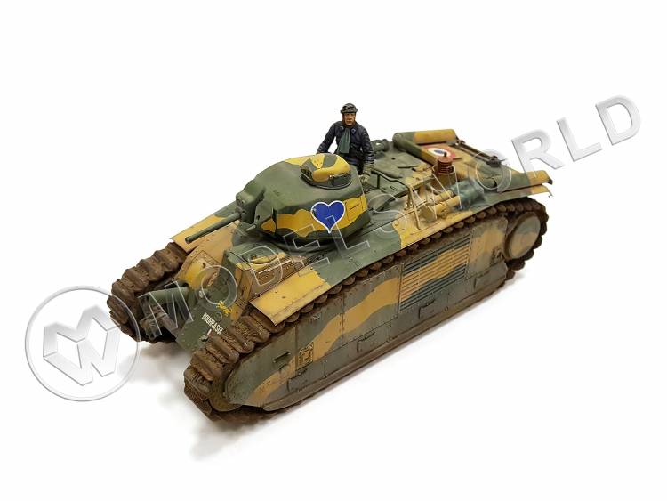 Готовая модель, тяжелый танк Char B1 bis в масштабе 1:35 - фото 1
