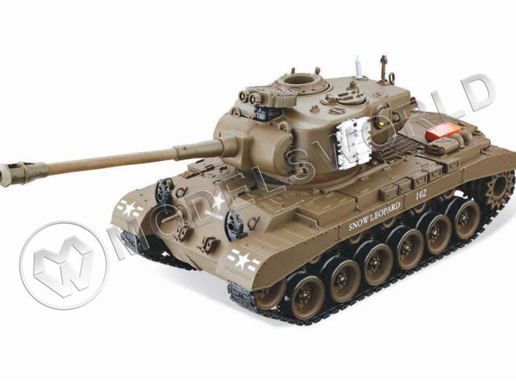 Радиоуправляемый танк M26 Pershing (Snow Leopard), коричневый. 1:16 - фото 1