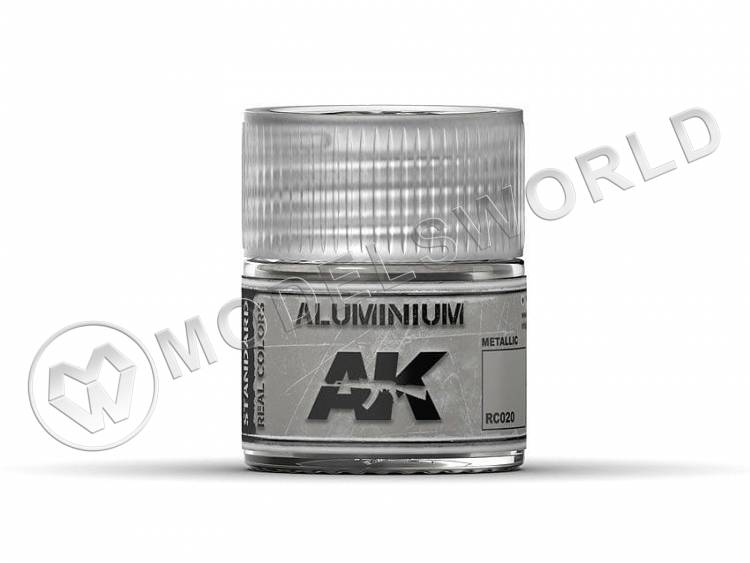 Акриловая лаковая краска AK Interactive Real Colors. Aluminium. 10 мл - фото 1