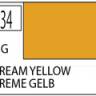 Краска водоразбавляемая MR.HOBBY CREAM YELLOW (глянцевая), 10 мл
