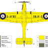 Склеиваемая пластиковая модель Английский тренировочный самолёт Майлс M.14A «Магистр» I. Масштаб 1:72