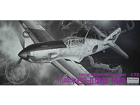 Склеиваемая пластиковая модель самолет Kawasaki Ki-61II Kai Tony early version. Масштаб 1:72 - фото 1