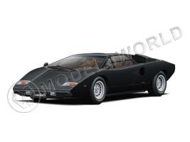 Склеиваемая пластиковая модель Lamborghini Countach LP400 (Black). Масштаб 1:32