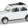 Модель автомобиля Mini Cooper, белый. H0 1:87