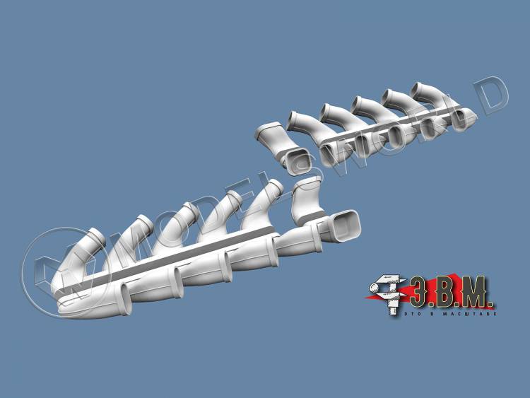 Выхлопные патрубки для Ил-2, Звезда. Масштаб 1:48 - фото 1