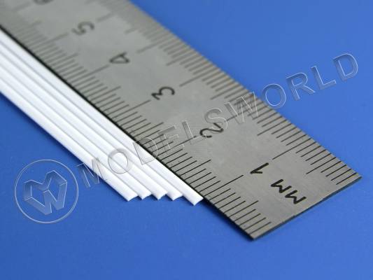 Пруток пластиковый полукруглый 1.0 мм, 5 шт