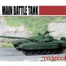 Склеиваемая пластиковая модель российский основной боевой танк T-72A. Масштаб 1:72