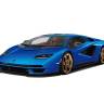 Склеиваемая пластиковая модель Lamborghini Countach LPI 800-4 (Metallic Blue). Масштаб 1:32