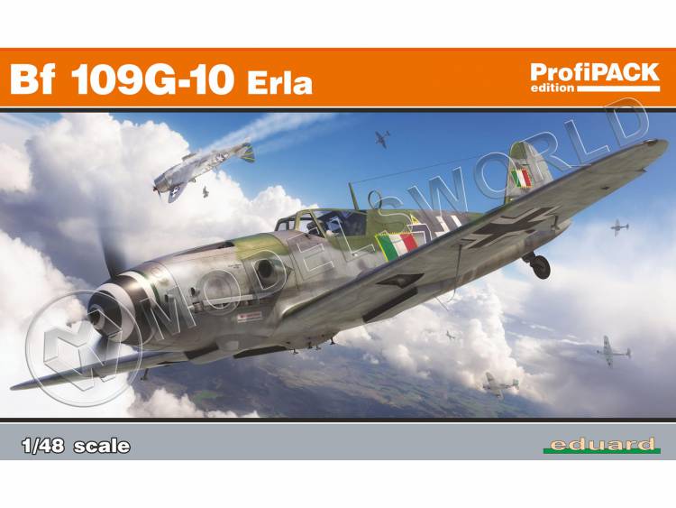 Склеиваемая пластиковая модель самолета Bf 109G-10 Erla. ProfiPACK. Масштаб 1:48 - фото 1