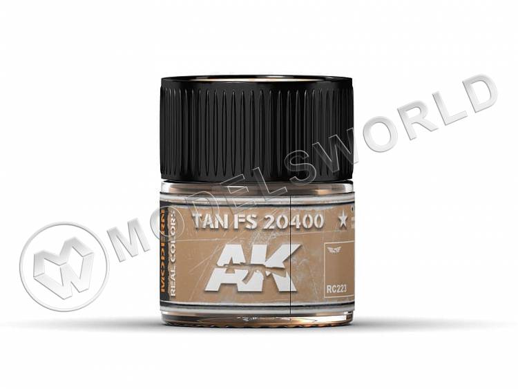 Акриловая лаковая краска AK Interactive Real Colors. Tan FS 20400. 10 мл - фото 1