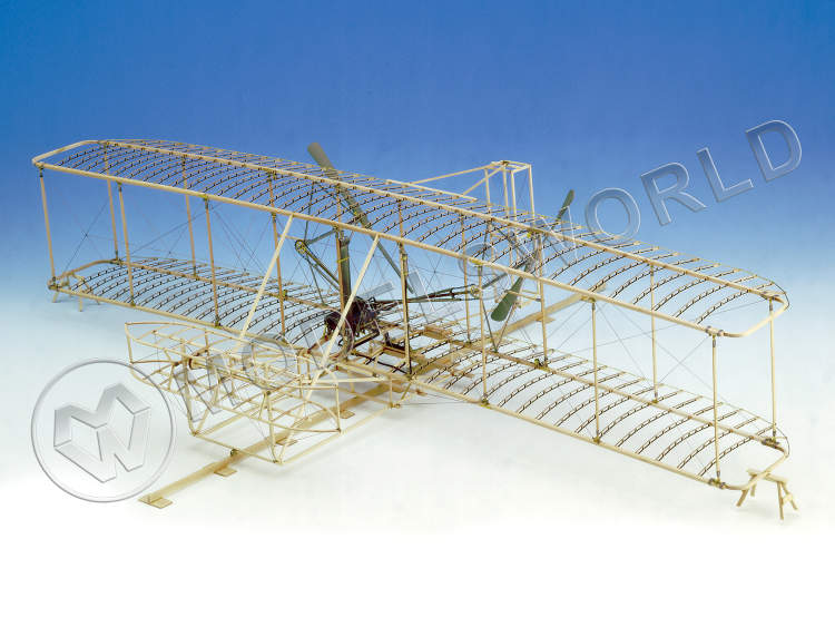 Набор для постройки модели самолета Биплан WRIGHT FLYER. Масштаб 1:16 - фото 1