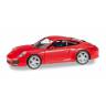 Модель автомобиля Porsche 911 Carrera 4, красный. H0 1:87