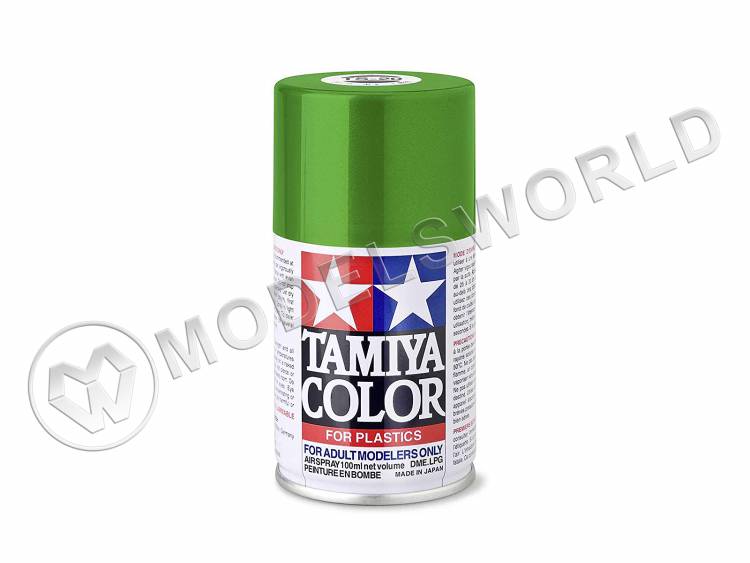Краска-спрей Tamiya серия TS в баллоне 100 мл. TS-20 Metallic Green (Зеленая металлик) - фото 1