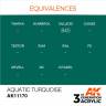 Акриловая краска AK Interactive 3rd GENERATION Standard. Aquatic Turquoise. 17 мл