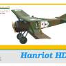 Склеиваемая пластиковая модель самолета Hanriot HD.1. Масштаб 1:48