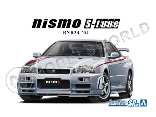 Склеиваемая пластиковая модель Nissan Skyline GT-R R34 Nismo S-Tune '042. Масштаб 1:24