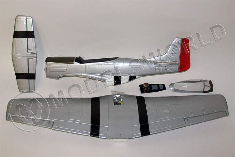 Набор для сборки радиоуправляемой модели самолёта Mustang P51D - фото 1