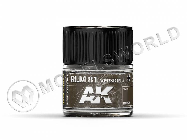 Акриловая лаковая краска AK Interactive Real Colors. RLM 81 Version 3. 10 мл - фото 1