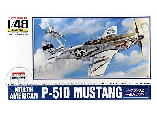 Склеиваемая пластиковая модель самолета P-51D Mustang. Масштаб 1:48 - фото 1