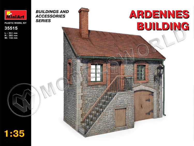 Склеиваемая пластиковая модель Арденский дом. Масштаб 1:35 - фото 1