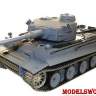 Модель радиоуправляемого танка German Tiger-1 1:16, металлические траки, пневмопушка. Без дыма.