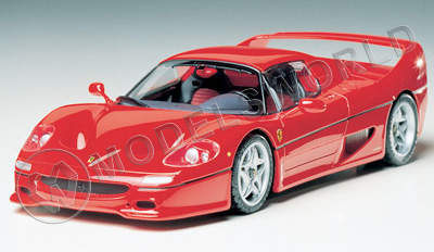 Склеиваемая пластиковая модель автомобиля Ferrari F50. Масштаб 1:24 - фото 1
